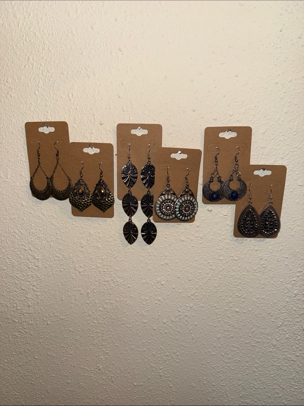 Assorted Women9s Bronze-Tone Dangle Earrings Set